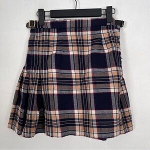 Highland Kilts Made in Scotland Wool Plaid Kilt Girls Size 12